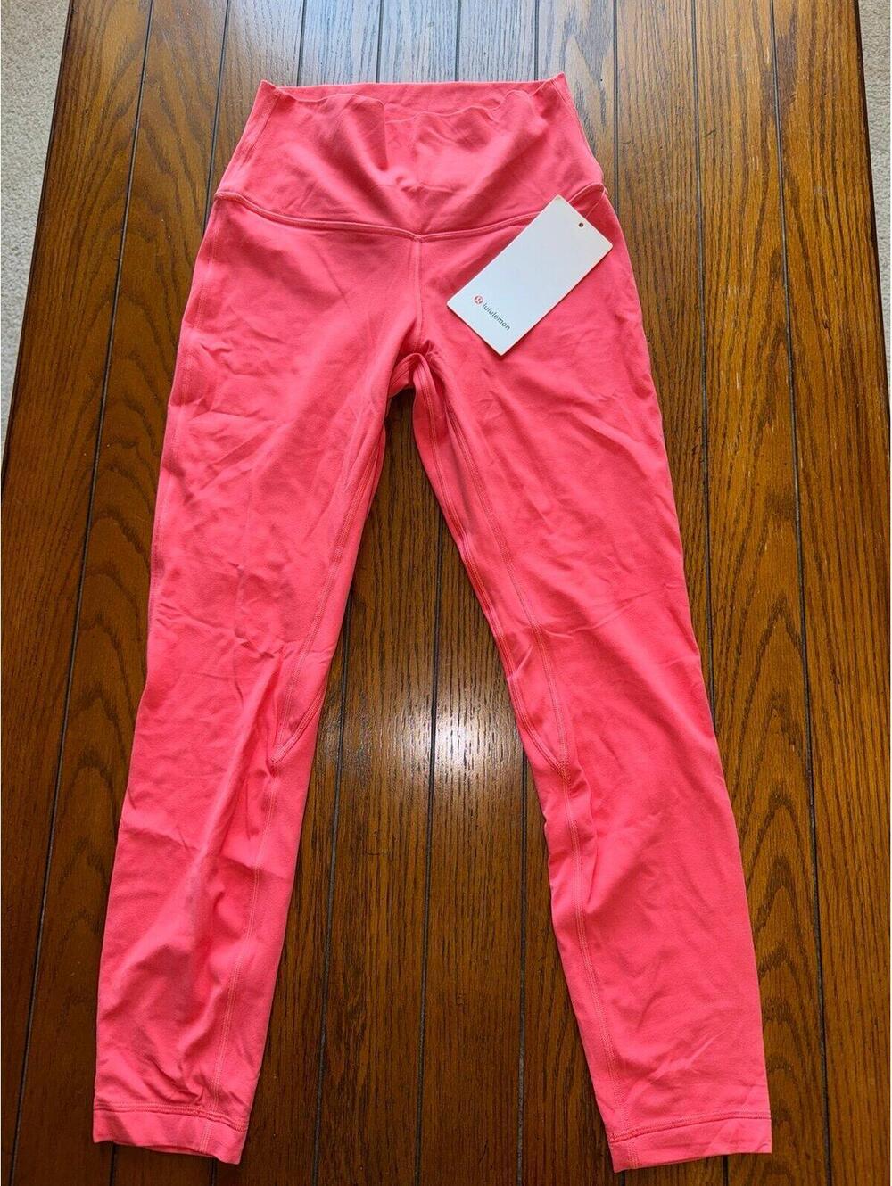 Lululemon Align High Rise 25” Double Lined, Pale Raspberry Size 6 NWT - Picture 3 of 7
